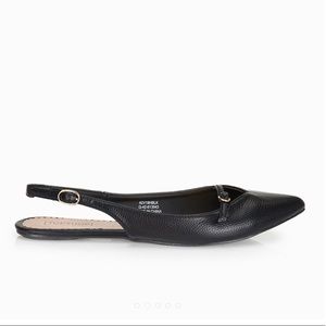Topshop BlackSling Back Flats
